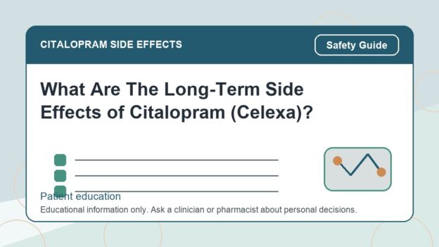 What Are The Long-Term Side Effects of Citalopram (Celexa)? - citalopram side effects patient education image