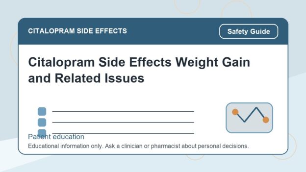 Citalopram Side Effects Weight Gain and Related Issues - citalopram side effects patient education image