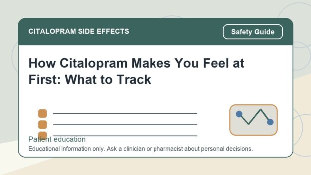 How Citalopram Makes You Feel at First: What to Track - citalopram side effects patient education image