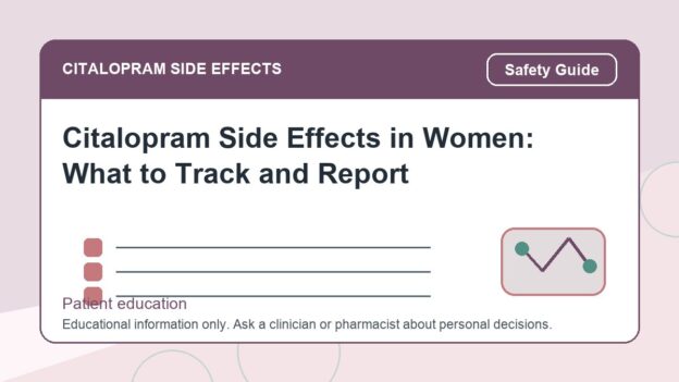 Citalopram Side Effects in Women: What to Track and Report - citalopram side effects patient education image