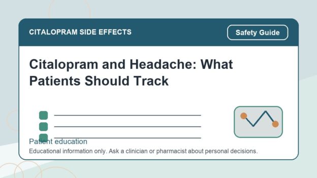 Citalopram and Headache: What Patients Should Track - citalopram side effects patient education image