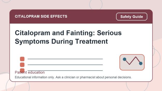 Citalopram and Fainting: Serious Symptoms During Treatment - citalopram side effects patient education image
