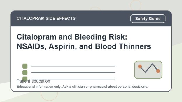 Citalopram and Bleeding Risk: NSAIDs, Aspirin, and Blood Thinners - citalopram side effects patient education image
