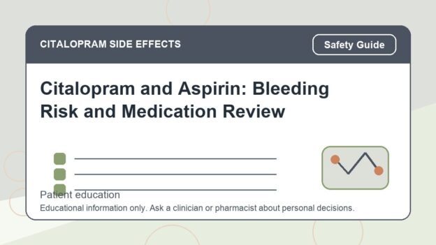 Citalopram and Aspirin: Bleeding Risk and Medication Review - citalopram side effects patient education image
