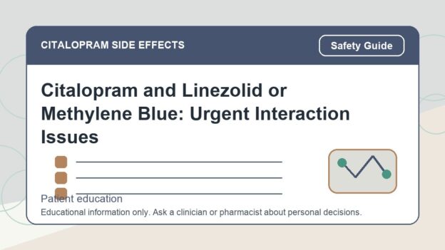 Citalopram and Linezolid or Methylene Blue: Urgent Interaction Issues - citalopram side effects patient education image