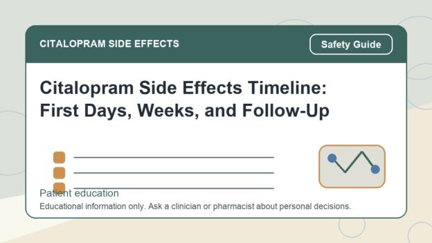 Citalopram Side Effects Timeline: First Days, Weeks, and Follow-Up - citalopram side effects patient education image