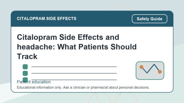 Citalopram Side Effects and headache: What Patients Should Track - citalopram side effects patient education image