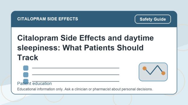 Citalopram Side Effects and daytime sleepiness: What Patients Should Track - citalopram side effects patient education image