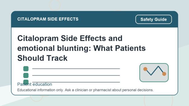 Citalopram Side Effects and emotional blunting: What Patients Should Track - citalopram side effects patient education image