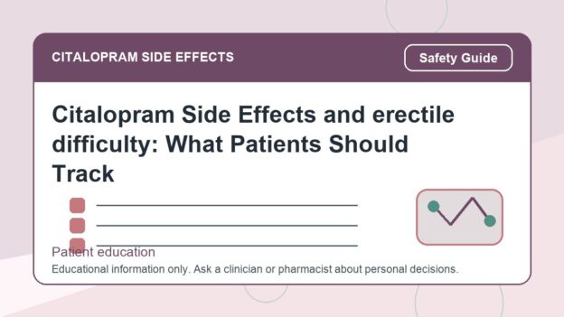 Citalopram Side Effects and erectile difficulty: What Patients Should Track - citalopram side effects patient education image