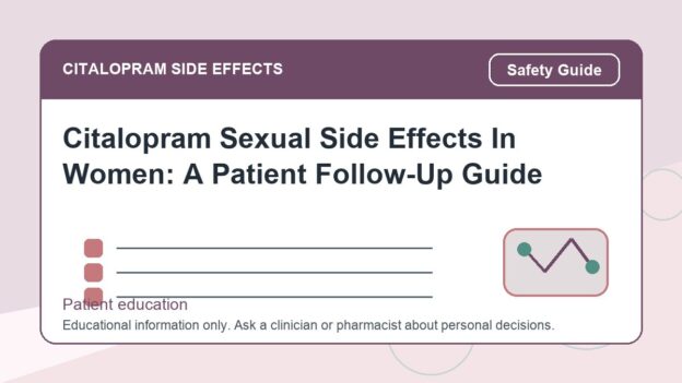Citalopram Sexual Side Effects In Women: A Patient Follow-Up Guide - citalopram side effects patient education image