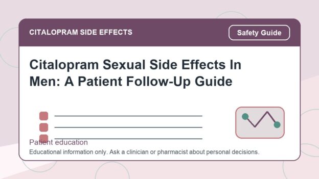 Citalopram Sexual Side Effects In Men: A Patient Follow-Up Guide - citalopram side effects patient education image