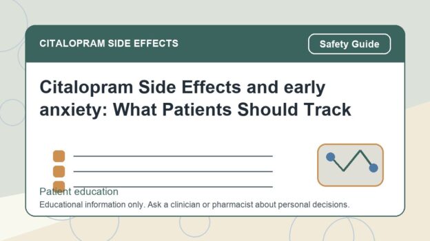 Citalopram Side Effects and early anxiety: What Patients Should Track - citalopram side effects patient education image