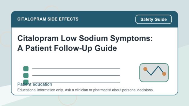 Citalopram Low Sodium Symptoms: A Patient Follow-Up Guide - citalopram side effects patient education image