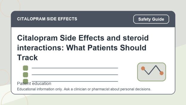 Citalopram Side Effects and steroid interactions: What Patients Should Track - citalopram side effects patient education image