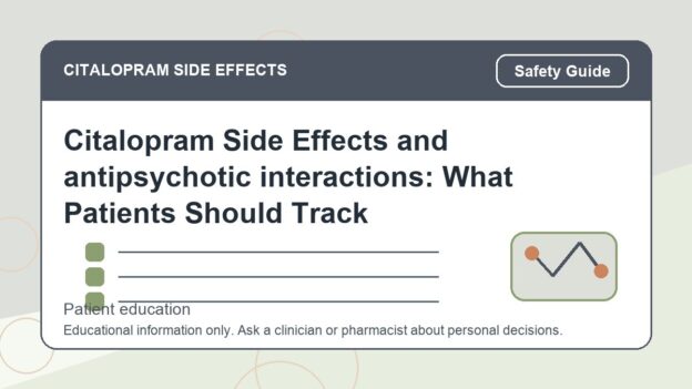 Citalopram Side Effects and antipsychotic interactions: What Patients Should Track - citalopram side effects patient education image