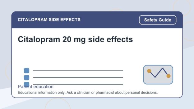 Citalopram 20 mg side effects - citalopram side effects patient education image